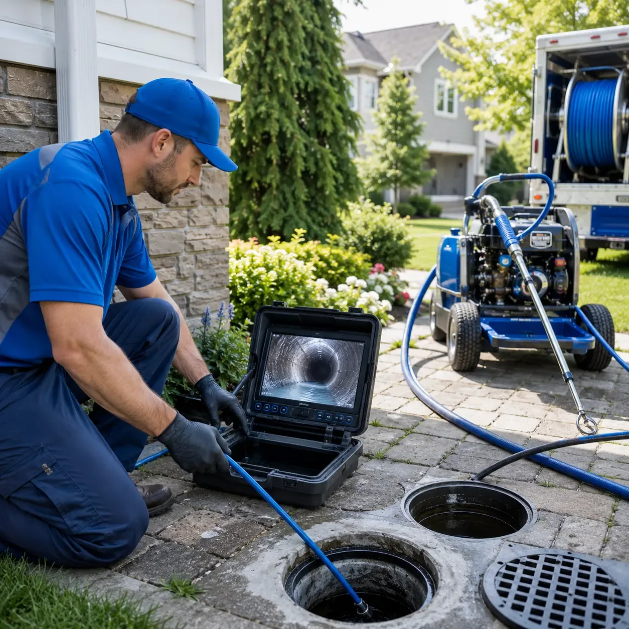Outdoor drain cleaning professionals serving Empire, MI